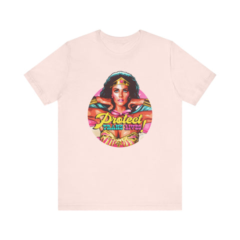 PROTECT TRANS LIVES [US-Printed] - Unisex Jersey Short Sleeve Tee