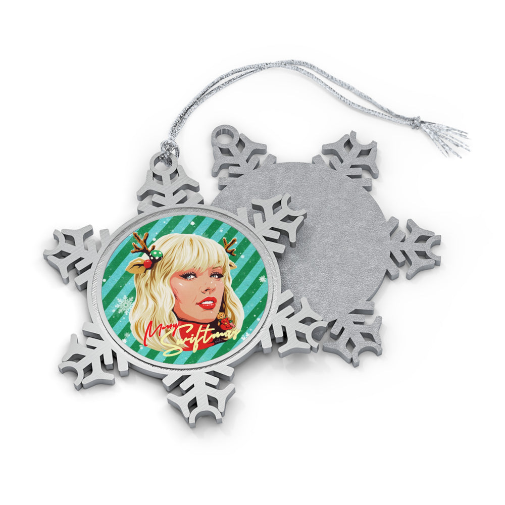 Merry Swiftmas [Australian-Printed] - Pewter Snowflake Ornament