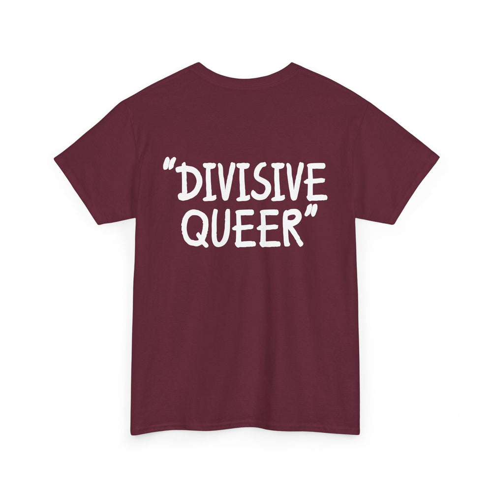 DIVISIVE QUEER - Double Sided Edition [Australian-Printed] - Unisex Heavy Cotton Tee