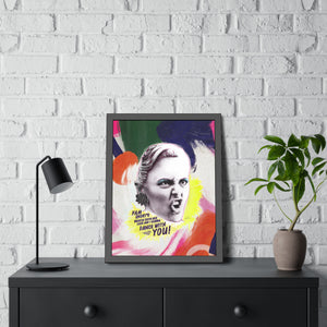 LIZ HOLT [Coloured-BG] - Framed Paper Posters