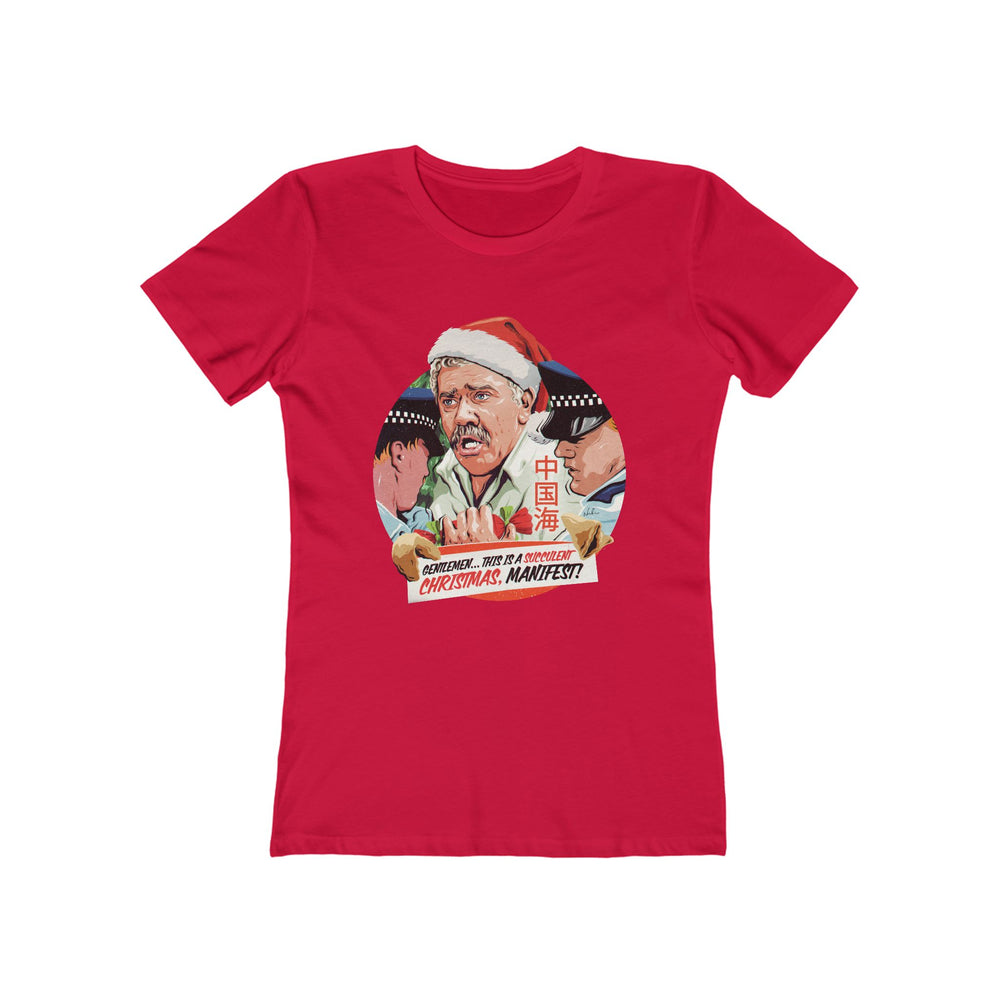 GENTLEMEN... THIS IS A SUCCULENT CHRISTMAS, MANIFEST! [US-Printed] - Women's The Boyfriend Tee