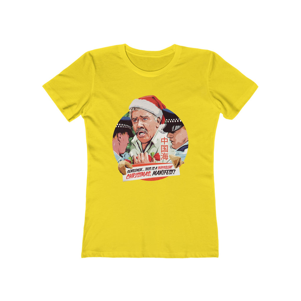 GENTLEMEN... THIS IS A SUCCULENT CHRISTMAS, MANIFEST! [US-Printed] - Women's The Boyfriend Tee