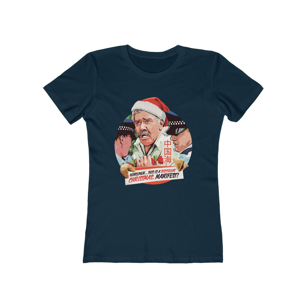 GENTLEMEN... THIS IS A SUCCULENT CHRISTMAS, MANIFEST! [US-Printed] - Women's The Boyfriend Tee