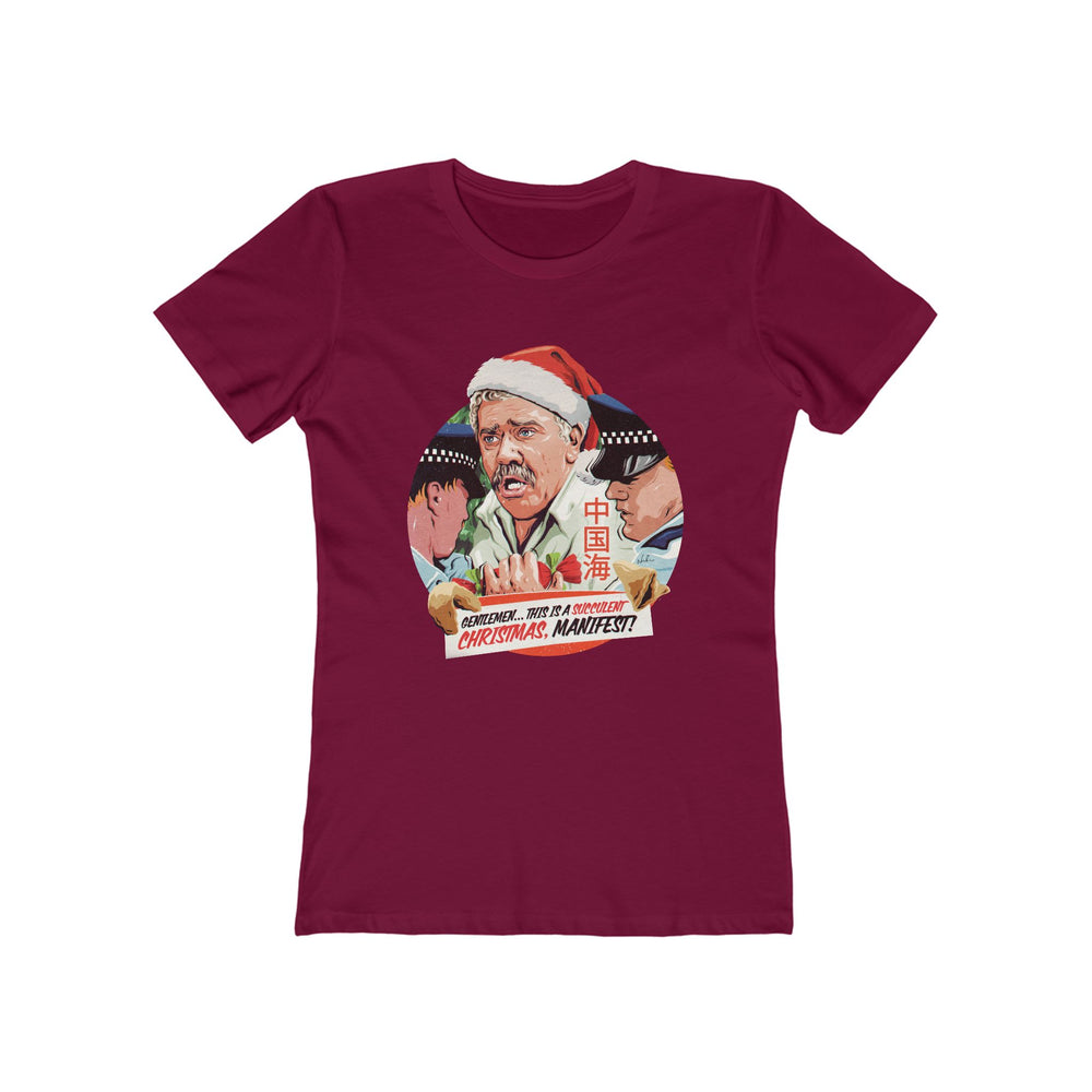 GENTLEMEN... THIS IS A SUCCULENT CHRISTMAS, MANIFEST! [US-Printed] - Women's The Boyfriend Tee
