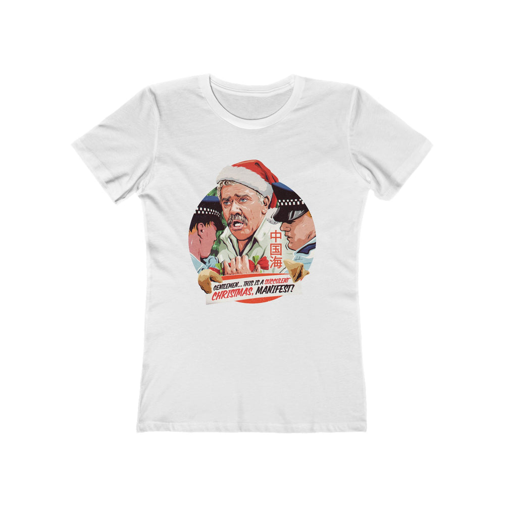 GENTLEMEN... THIS IS A SUCCULENT CHRISTMAS, MANIFEST! [US-Printed] - Women's The Boyfriend Tee