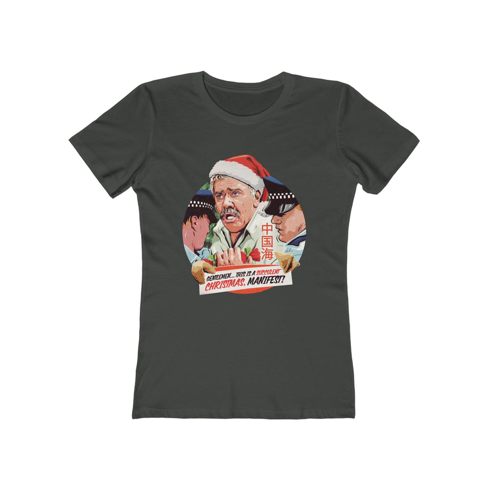 GENTLEMEN... THIS IS A SUCCULENT CHRISTMAS, MANIFEST! [US-Printed] - Women's The Boyfriend Tee