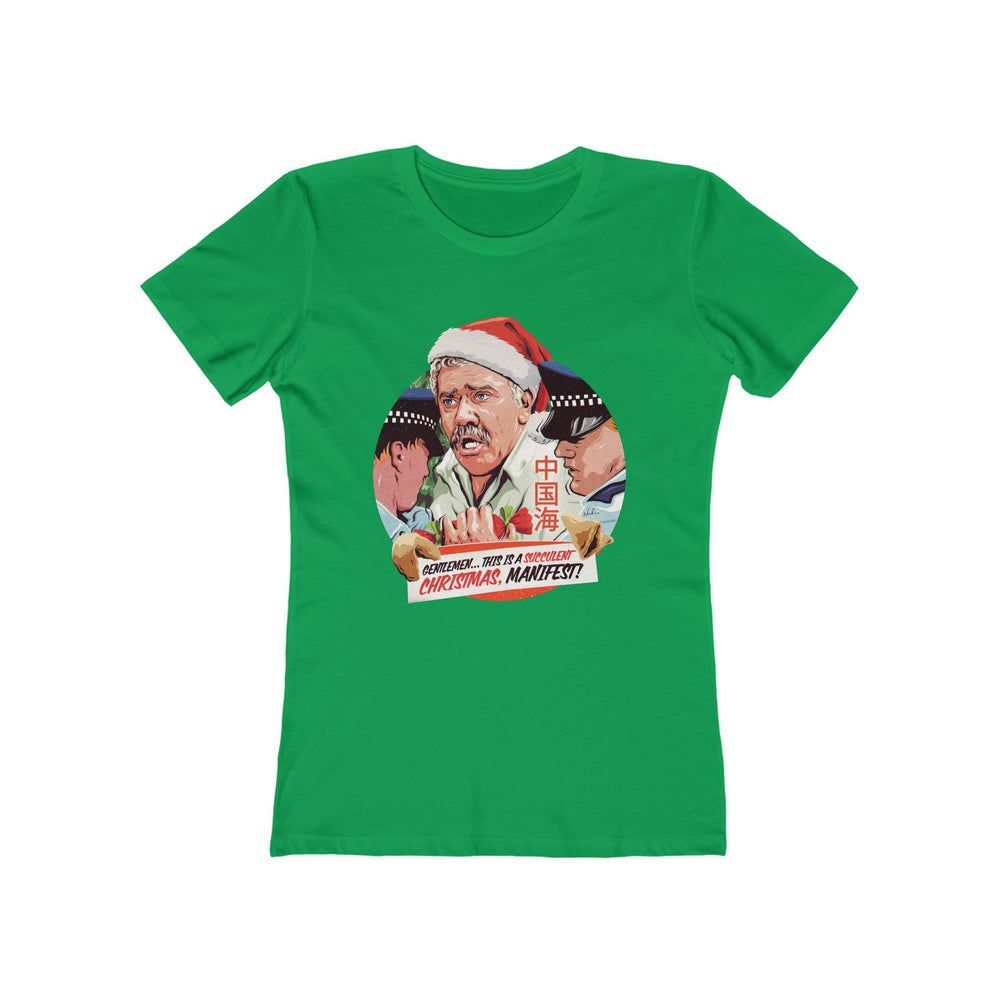 GENTLEMEN... THIS IS A SUCCULENT CHRISTMAS, MANIFEST! [US-Printed] - Women's The Boyfriend Tee