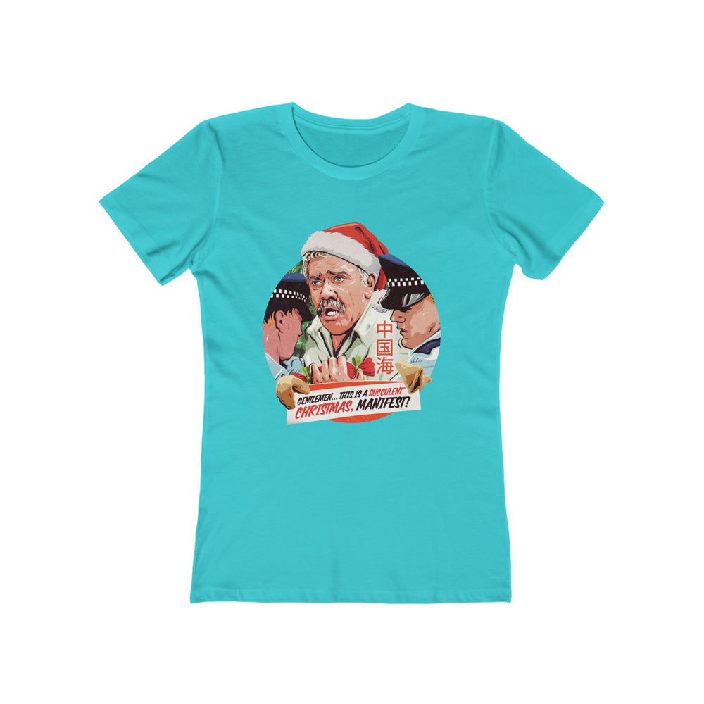 GENTLEMEN... THIS IS A SUCCULENT CHRISTMAS, MANIFEST! [US-Printed] - Women's The Boyfriend Tee