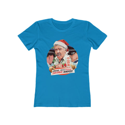 GENTLEMEN... THIS IS A SUCCULENT CHRISTMAS, MANIFEST! [US-Printed] - Women's The Boyfriend Tee
