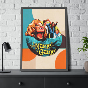 The Name Game [Coloured BG] - Framed Paper Posters