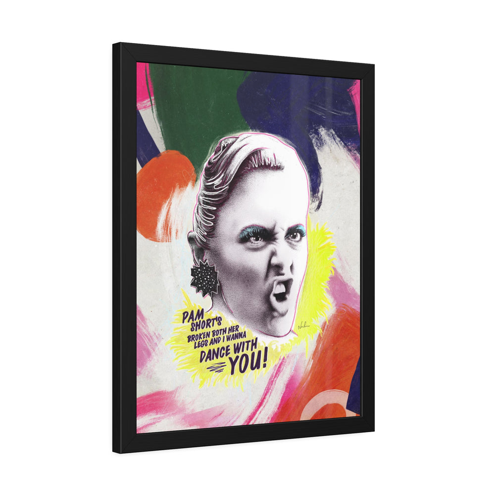 LIZ HOLT [Coloured-BG] - Framed Paper Posters