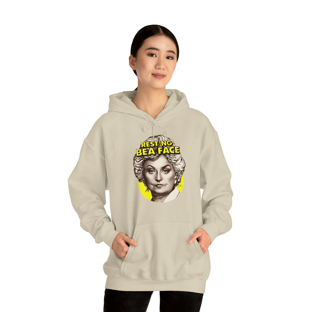 RESTING BEA FACE [Australian-Printed] - Unisex Heavy Blend™ Hooded Sweatshirt