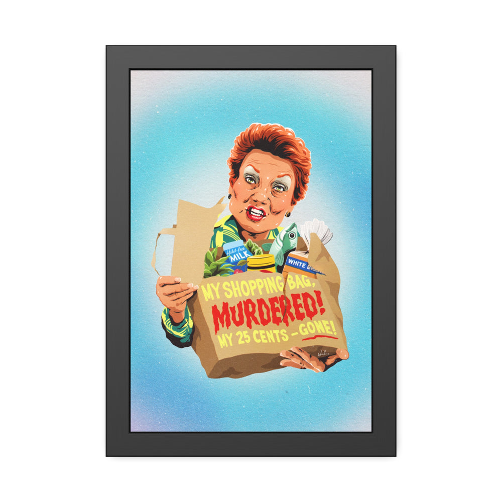 My Shopping Bag, Murdered! - Framed Paper Posters