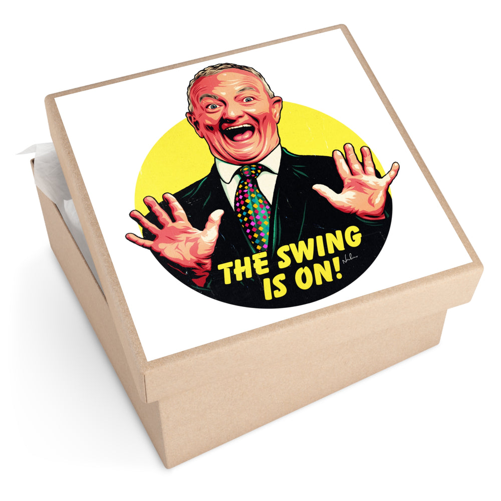 The Swing Is On! [US-Printed] - Square Vinyl Stickers