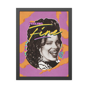 Feeling Fine [Coloured-BG] - Framed Paper Posters