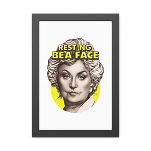 RESTING BEA FACE - Framed Paper Posters