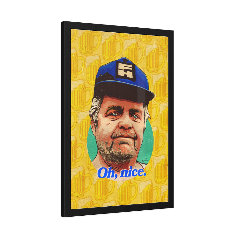 OH, NICE [Coloured-BG] - Framed Paper Posters