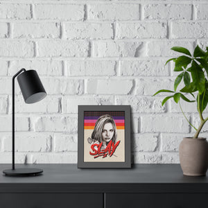 SLAY [Coloured-BG] - Framed Paper Posters