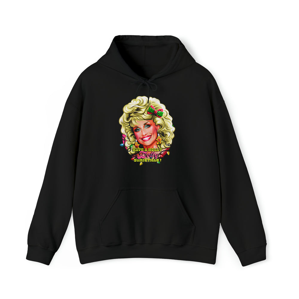 Have A Holly Dolly Christmas! [Australian-Printed] - Unisex Heavy Blend™ Hooded Sweatshirt