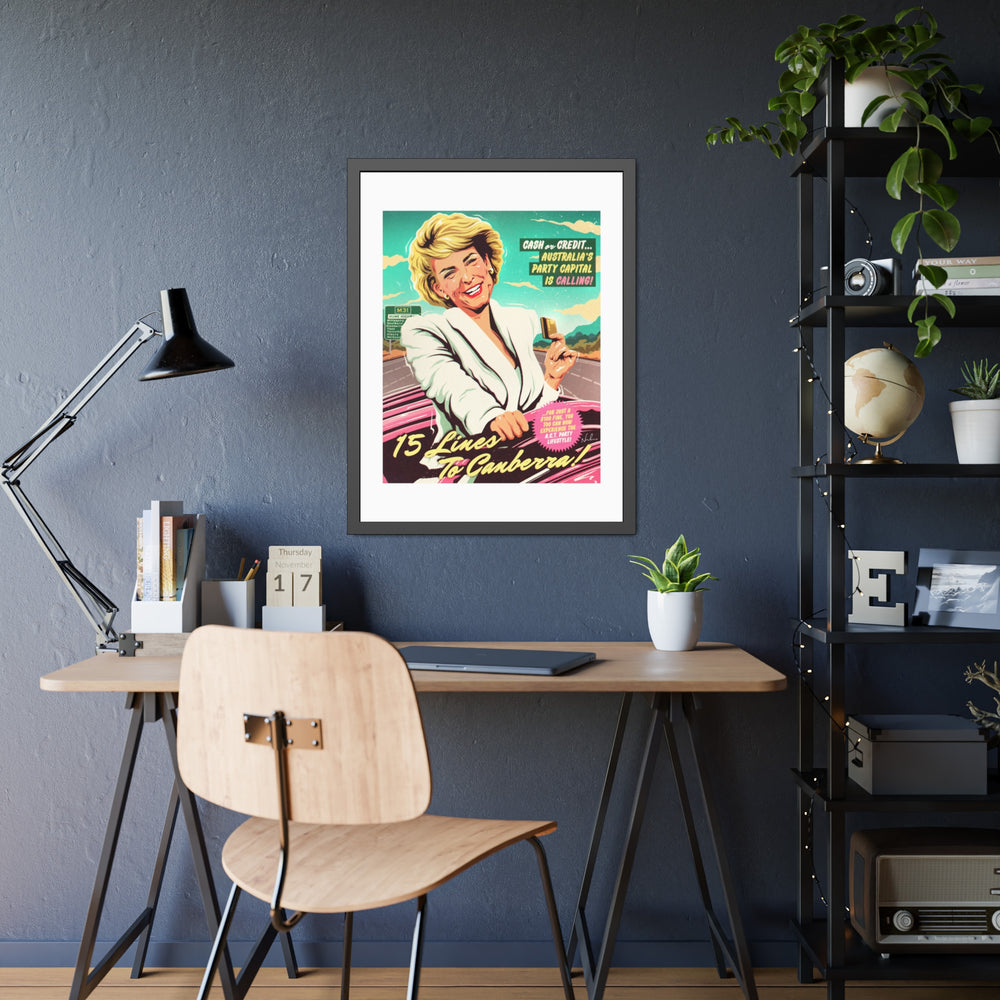 15 LINES - Framed Paper Posters