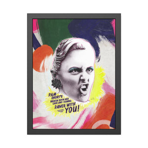 LIZ HOLT [Coloured-BG] - Framed Paper Posters