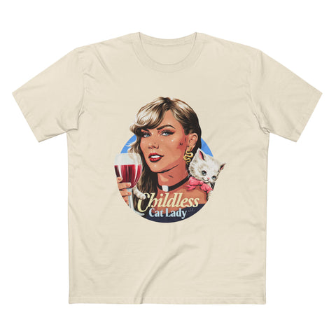 Childless Cat Lady [Australian-Printed] Men's Staple Tee