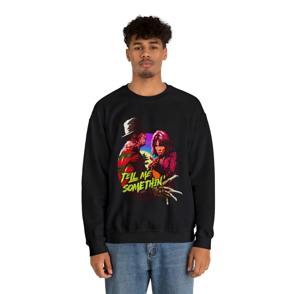 Tell Me Somethin'  [Australian-Printed] - Unisex Heavy Blend™ Crewneck Sweatshirt