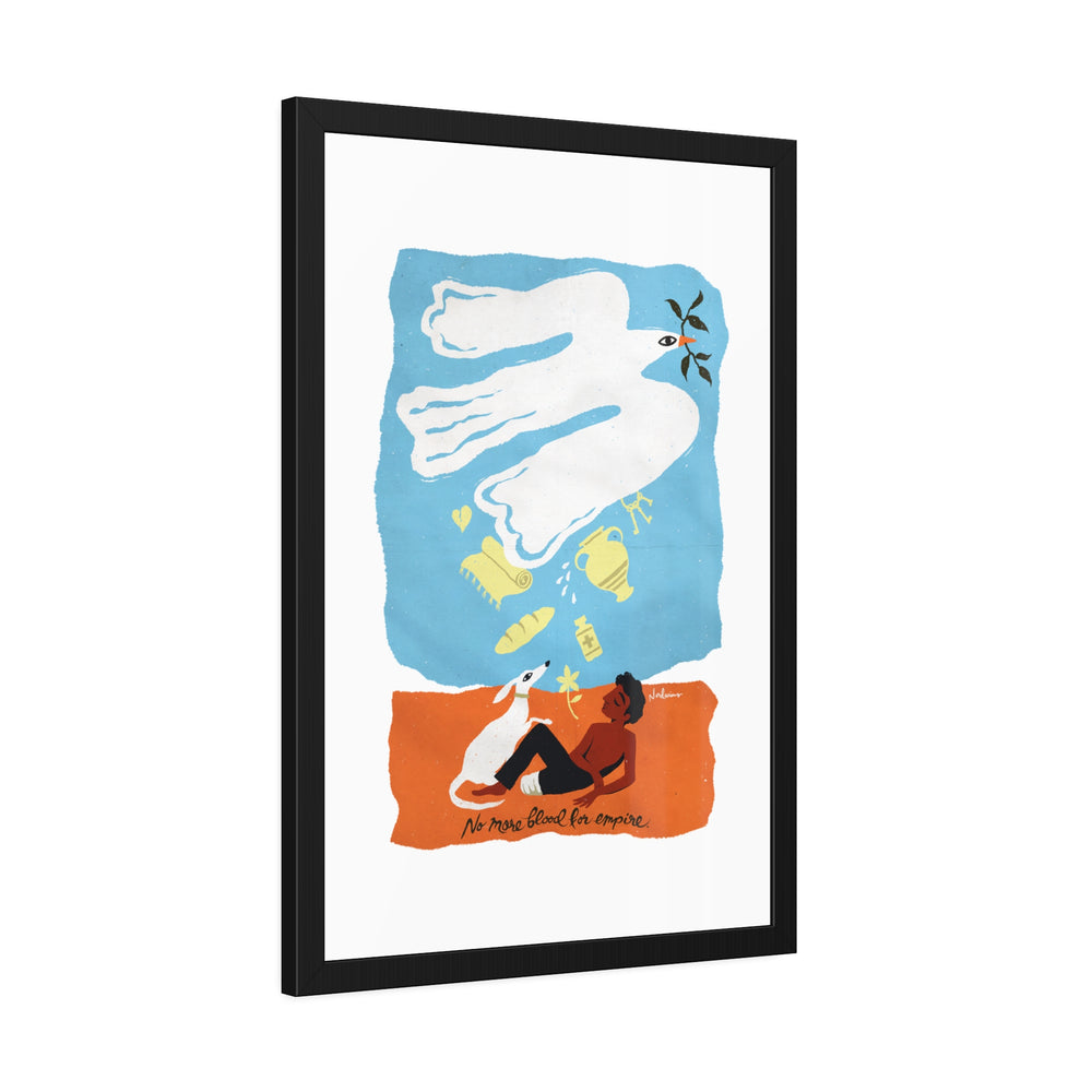 No More Blood For Empire - Framed Paper Posters