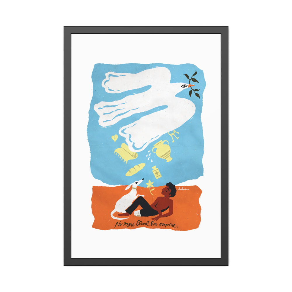 No More Blood For Empire - Framed Paper Posters