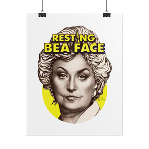 RESTING BEA FACE - Rolled Posters