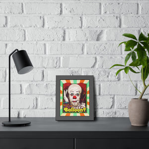 Would You Like A Balloon? [Coloured BG] - Framed Paper Posters