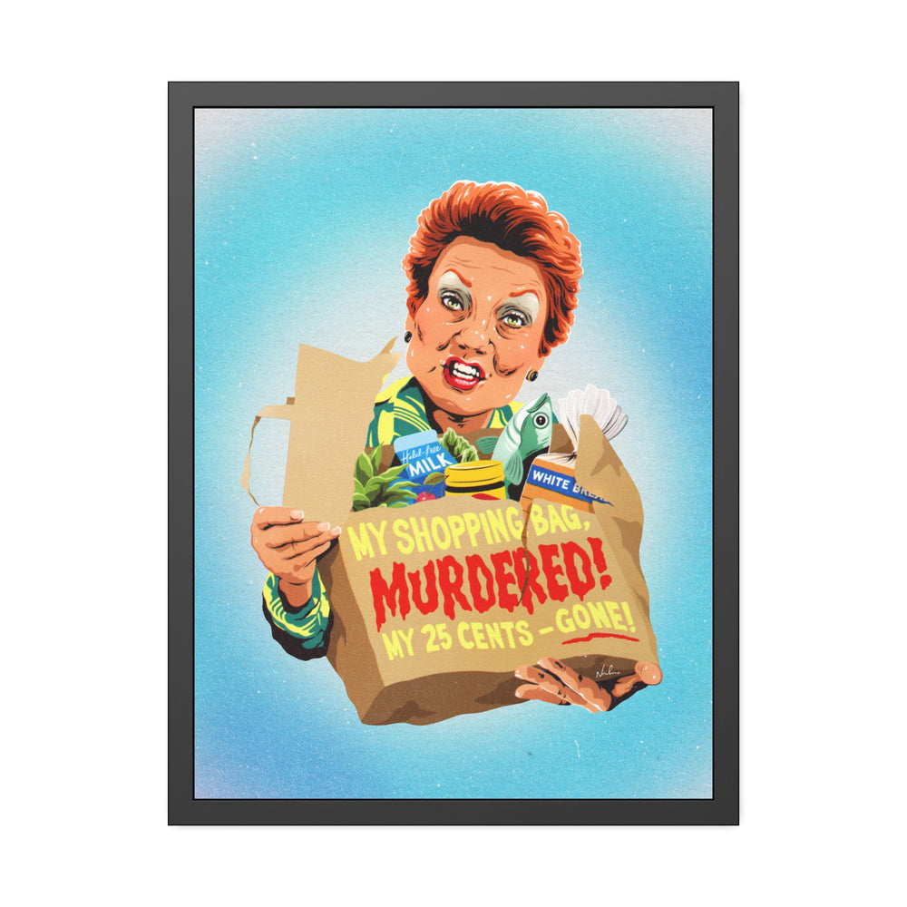 My Shopping Bag, Murdered! - Framed Paper Posters