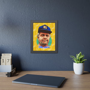 OH, NICE [Coloured-BG] - Framed Paper Posters