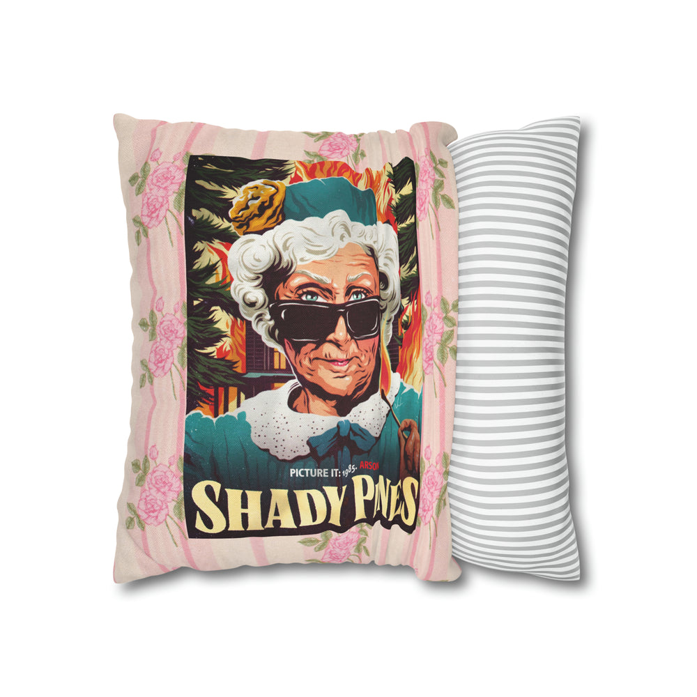 SHADY PINES - Spun Polyester Square Pillow Case 16x16" (Slip Only)