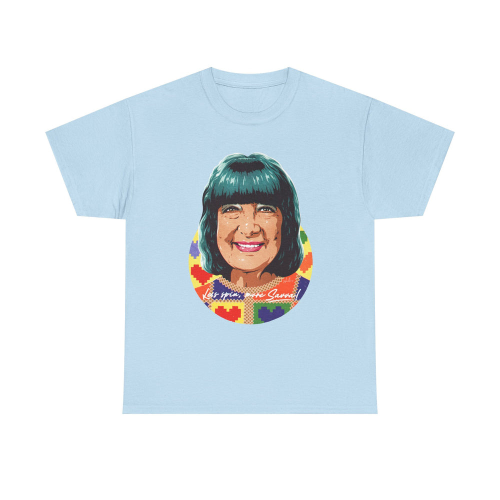 Less Spin, More Savva [Australian-Printed] - Unisex Heavy Cotton Tee