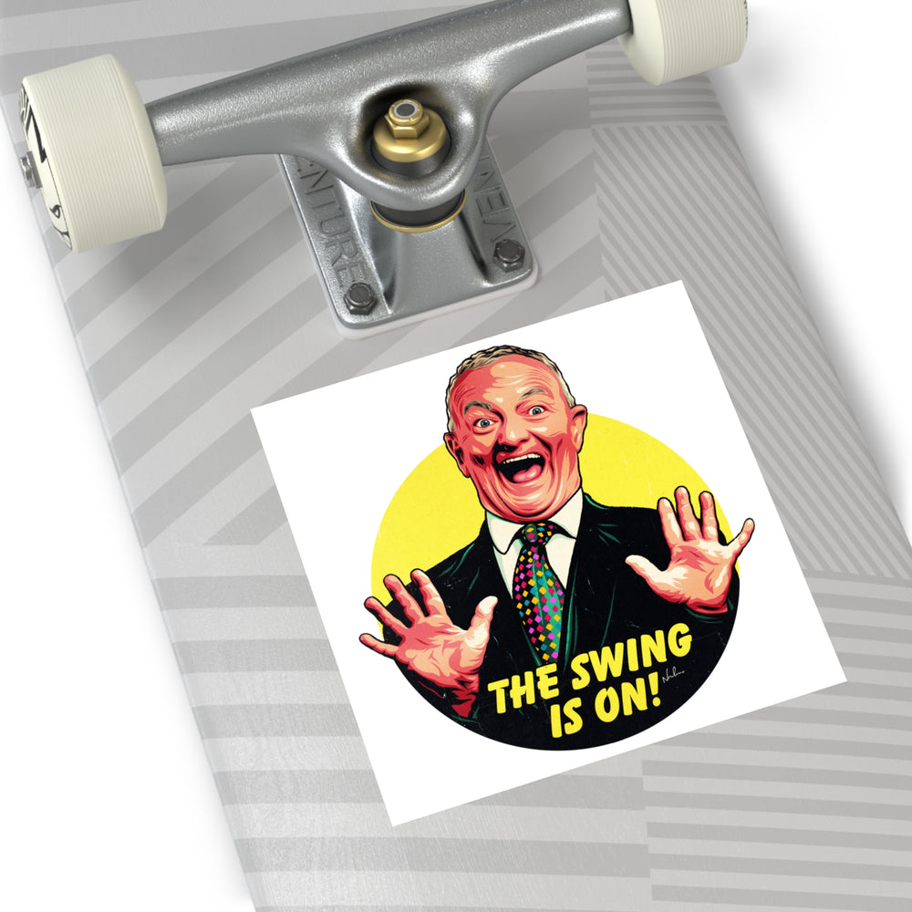 The Swing Is On! [US-Printed] - Square Vinyl Stickers