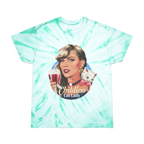 Childless Cat Lady [US-Printed] - Tie-Dye Tee, Cyclone
