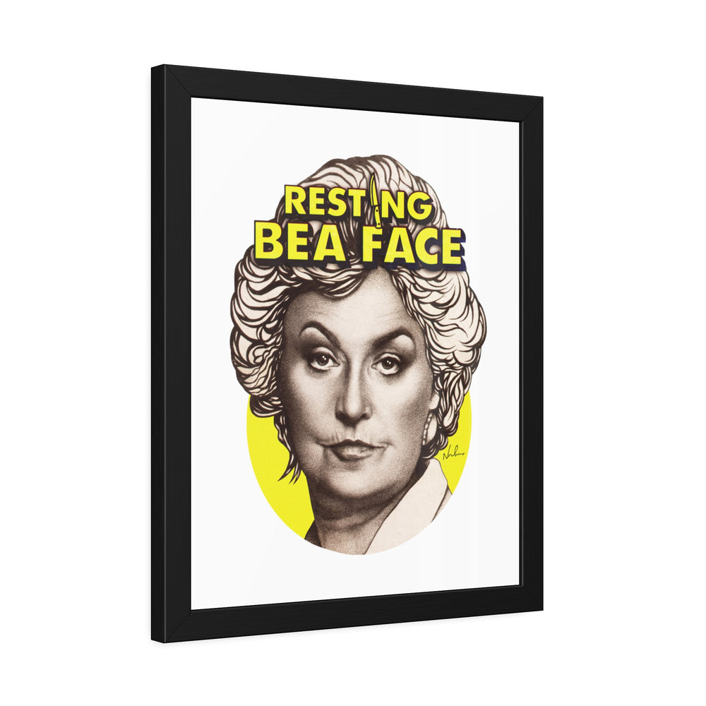 RESTING BEA FACE - Framed Paper Posters