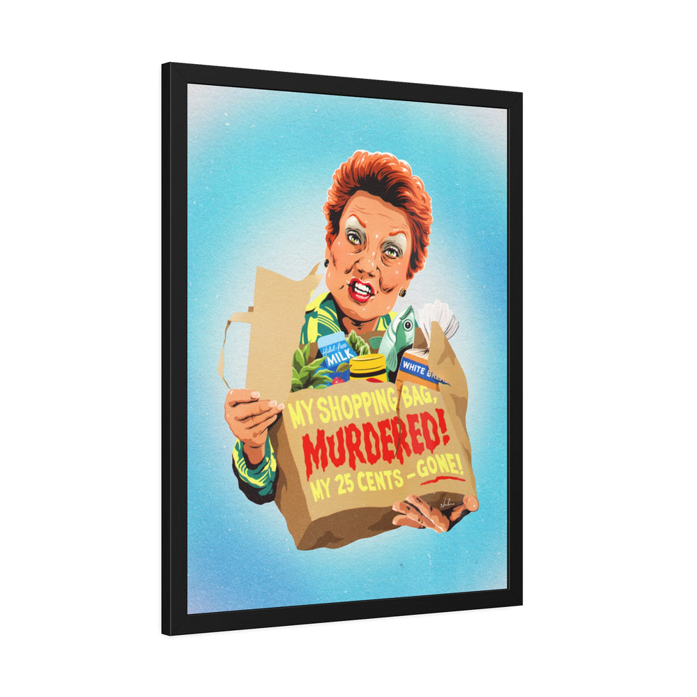 My Shopping Bag, Murdered! - Framed Paper Posters