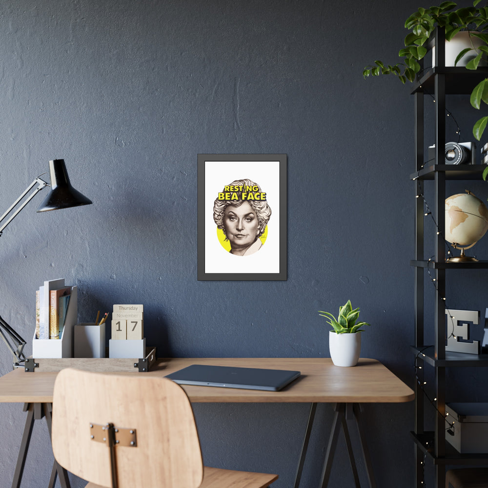 RESTING BEA FACE - Framed Paper Posters