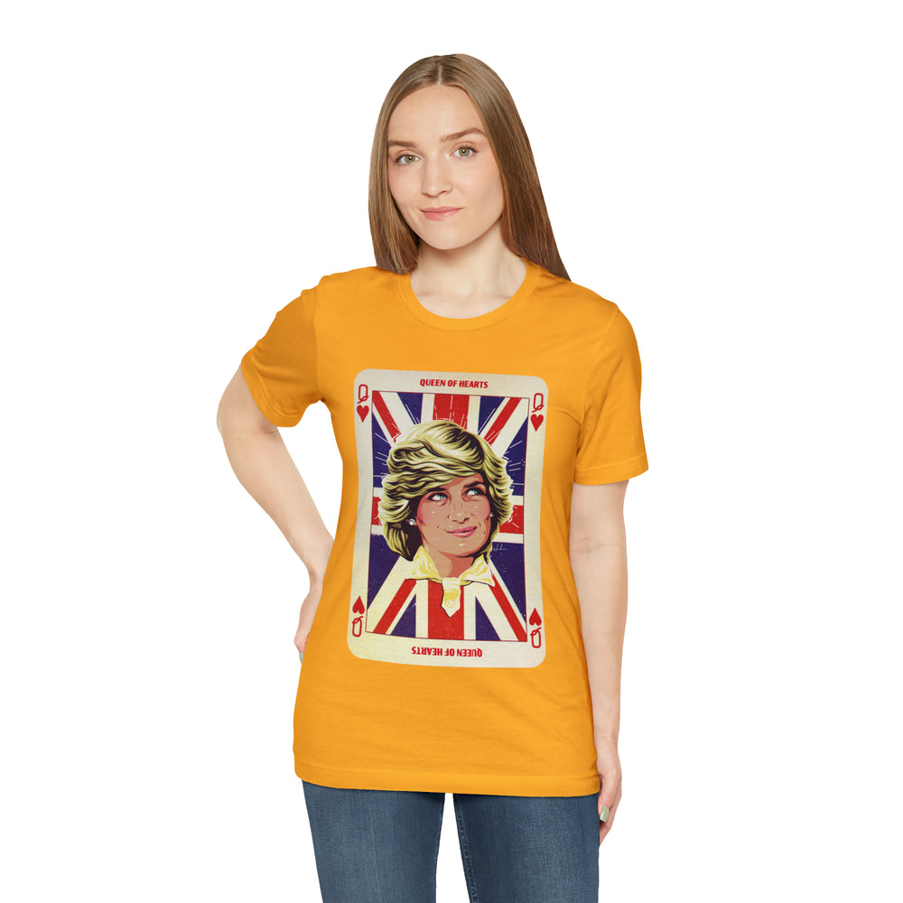 Queen Of Hearts [UK-Printed] - Unisex Jersey Short Sleeve Tee