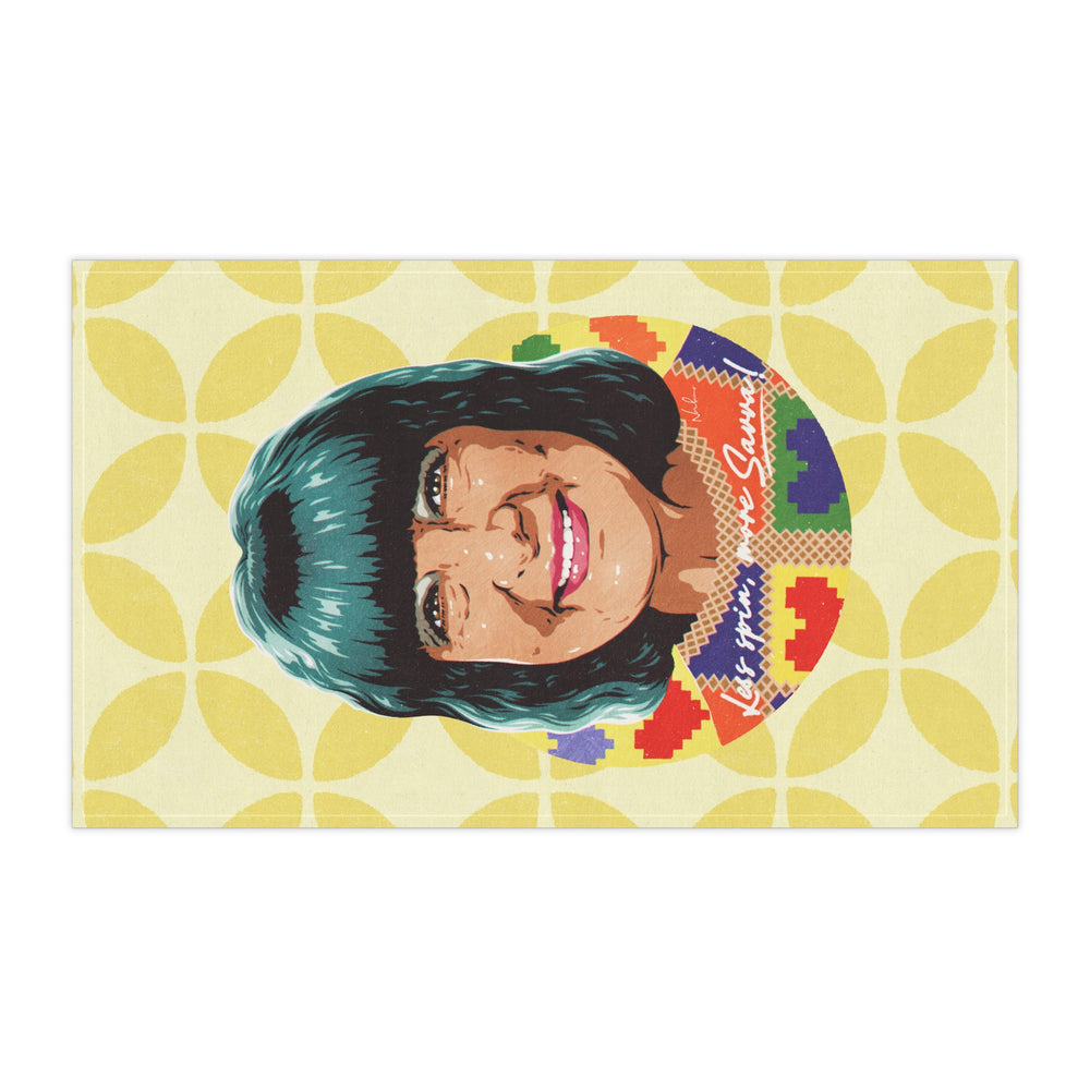 Less Spin, More Savva - Tea Towel