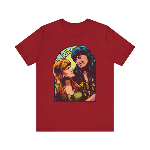 XENA X GABRIELLE [US-Printed] - Unisex Jersey Short Sleeve Tee