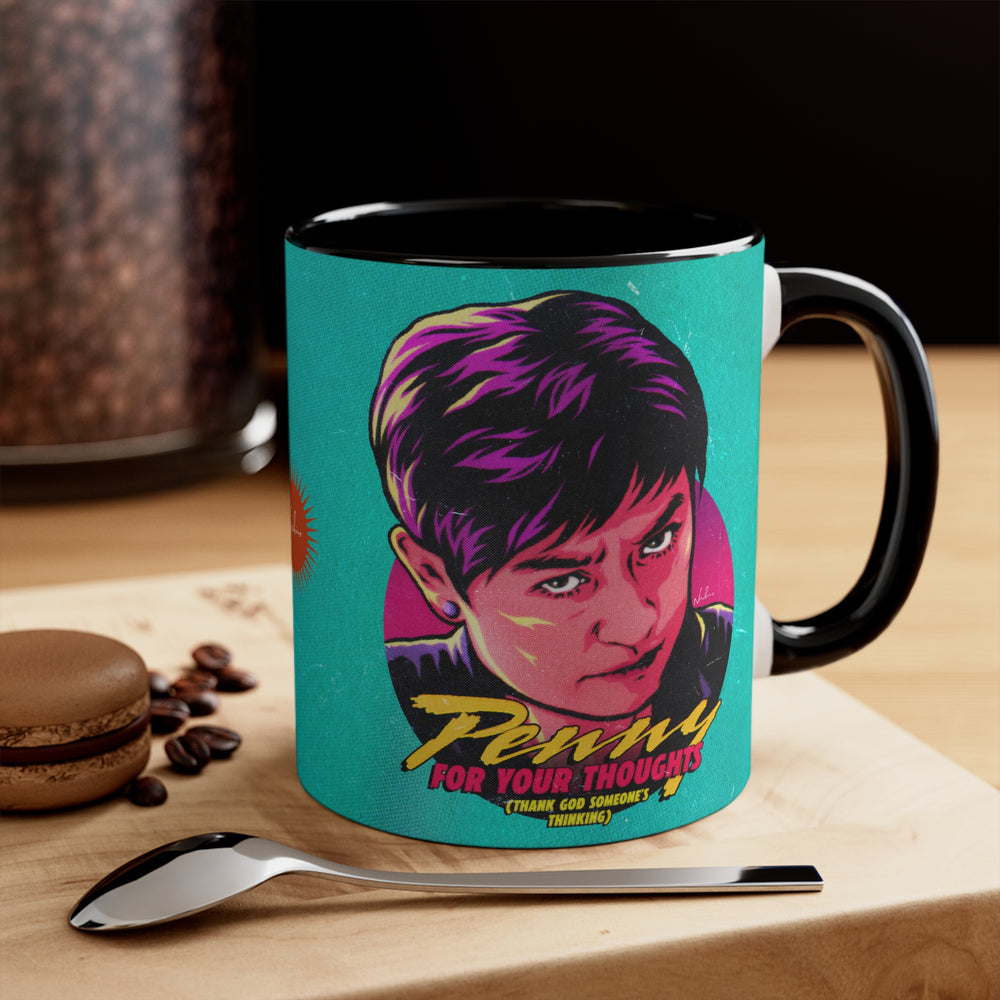 Penny For Your Thoughts - 11oz Accent Mug (Australian Printed)