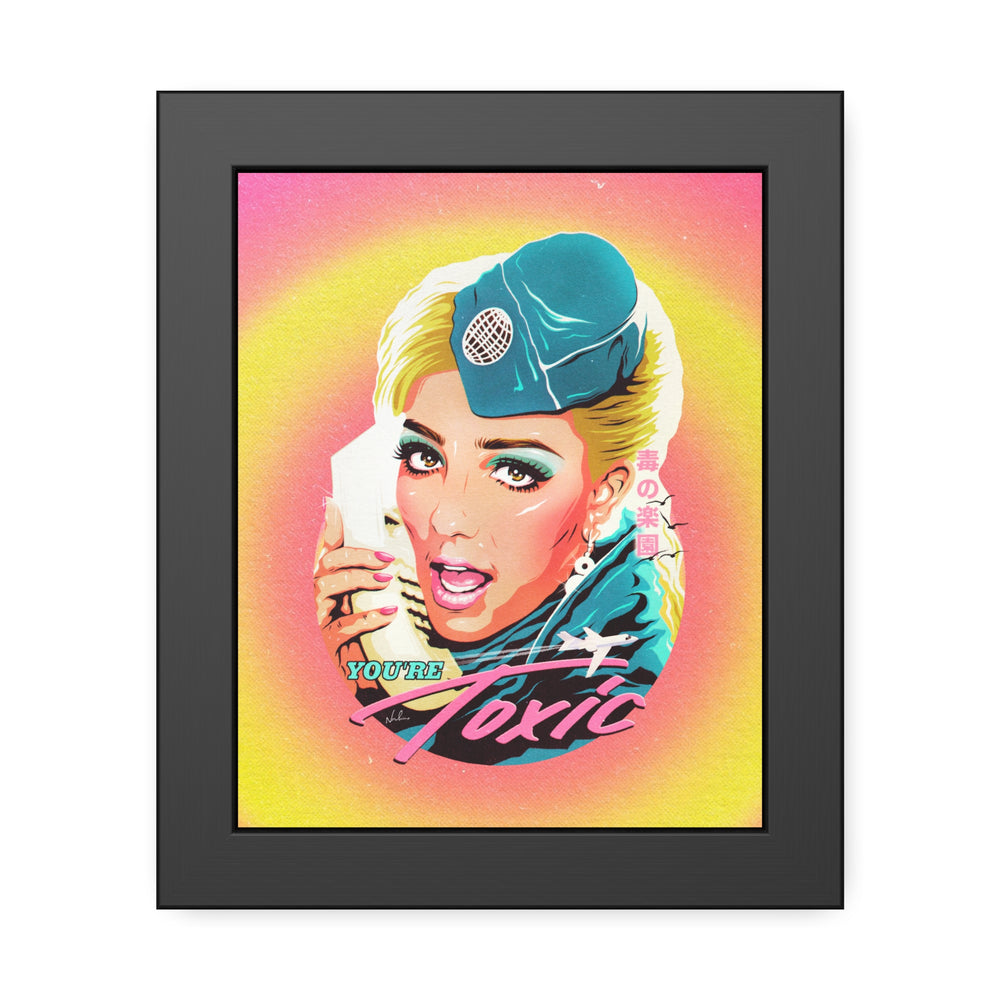 TOXIC [Coloured-BG] - Framed Paper Posters