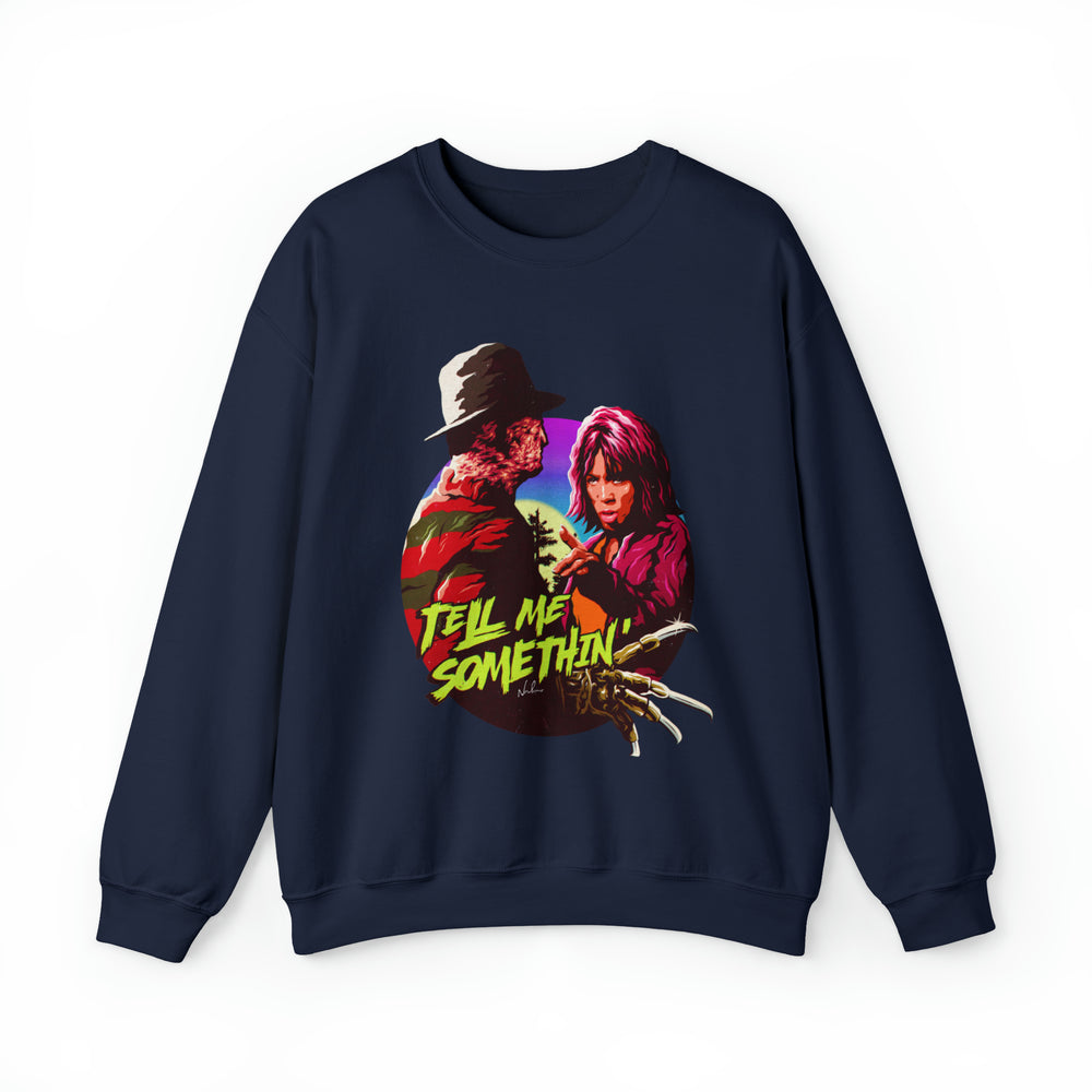 Tell Me Somethin'  [Australian-Printed] - Unisex Heavy Blend™ Crewneck Sweatshirt