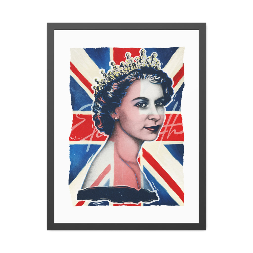 Queen Elizabeth - Framed Paper Posters
