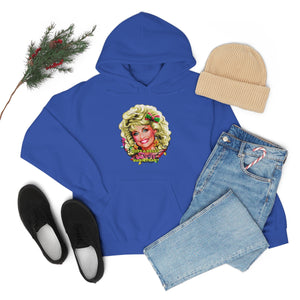 Have A Holly Dolly Christmas! - Unisex Heavy Blend™ Hooded Sweatshirt