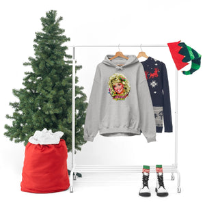 Have A Holly Dolly Christmas! - Unisex Heavy Blend™ Hooded Sweatshirt