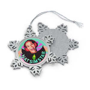 NAT SIM STAR [Australian-Printed] - Pewter Snowflake Ornament